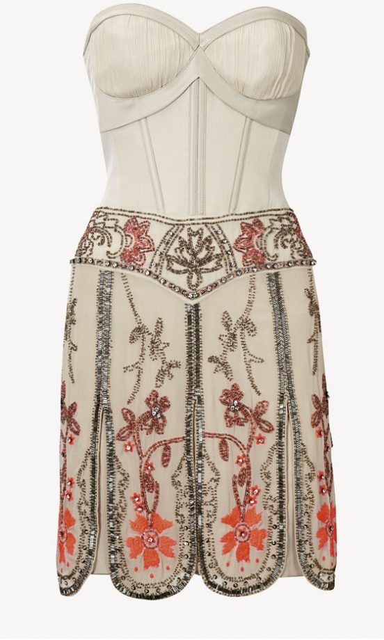 Karen Millen Beaded Strapless Dress £299