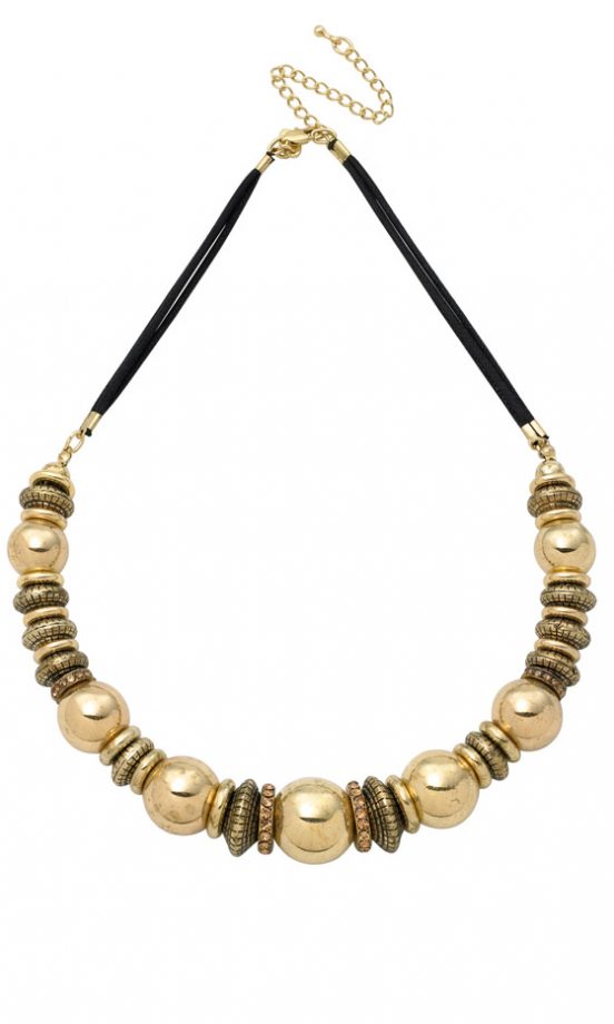 Marks And Spencer Gold Beaded Necklace, £15 - In Stores Only