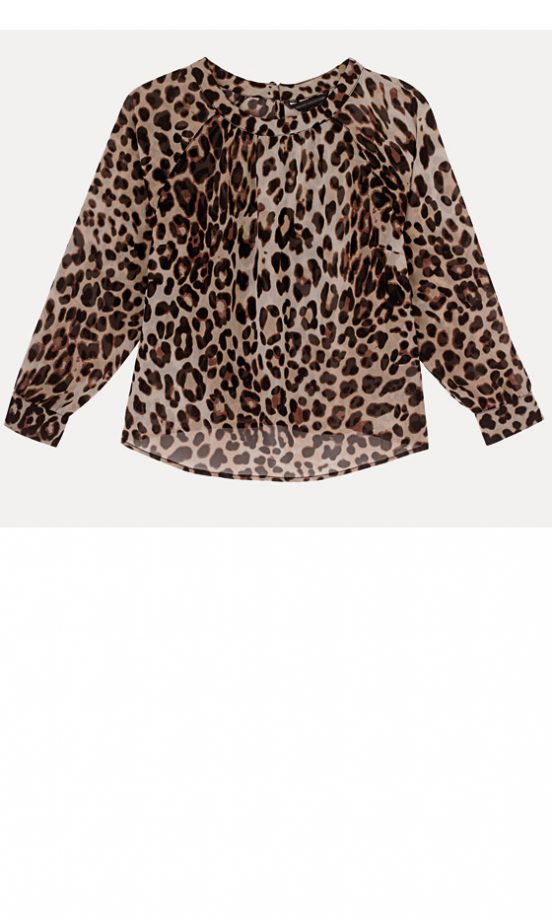 Limited Collection 3/4 Sleeve Animal Print Top, £29.50