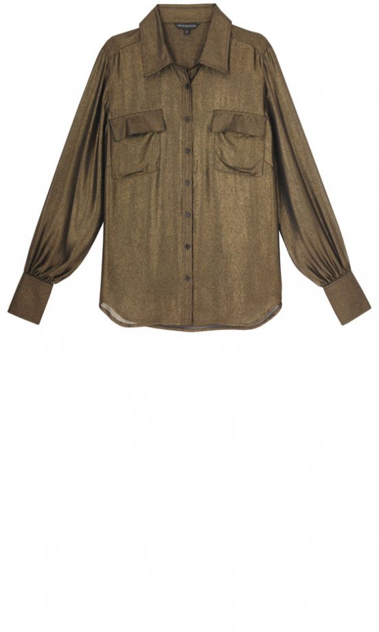 Marks & Spencer Classic Collar Gold Satin Shirt £29.50