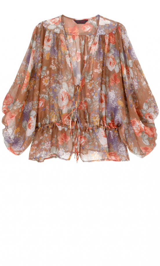 Miss Selfridge Floral Long Sleeve Blouse, £38