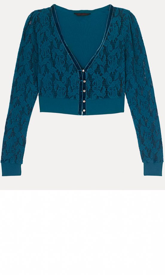 Miss Selfridge Lace Cardigan, £50 - In Stores Only