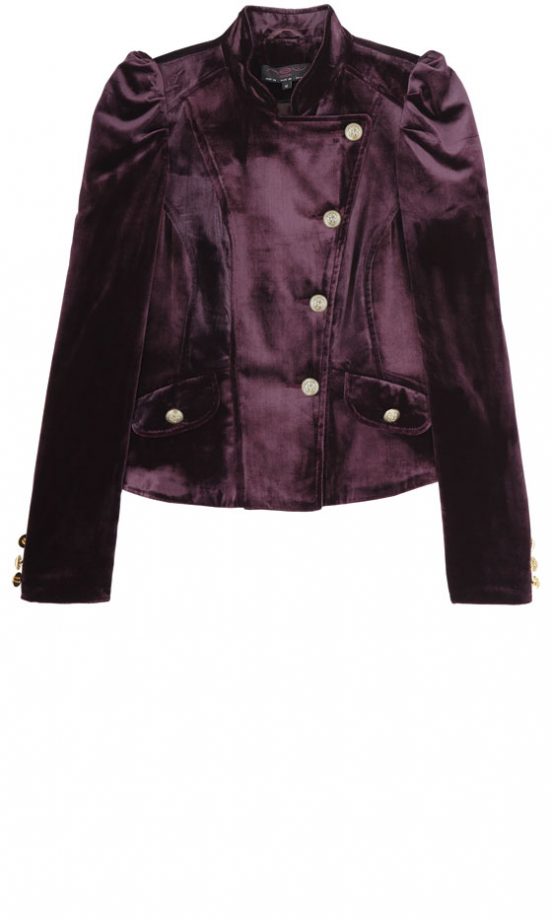 New Look Velvet Asymmetrical Jacket Was £44.99, Now £35.99