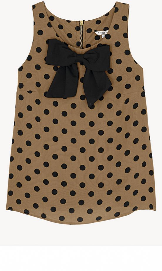 New Look Spotted Bow Top £21.99