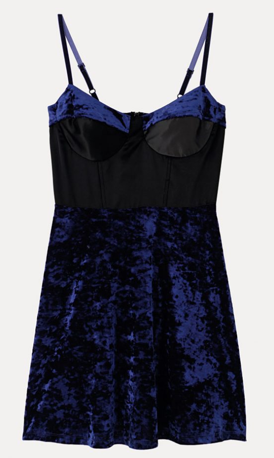 Next Blue Velvet Dress, £45 - In Stores Only