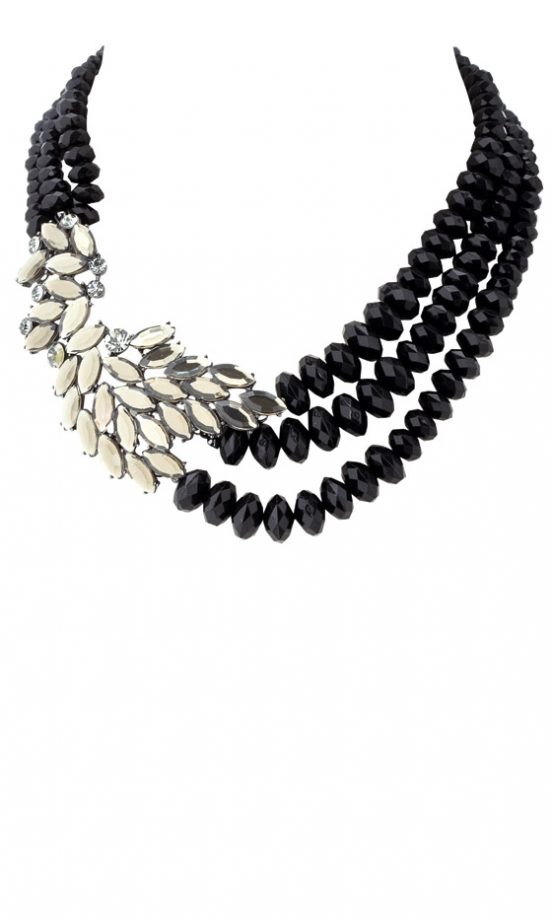 Oasis Black Beaded Necklace, £25 - In Stores Only