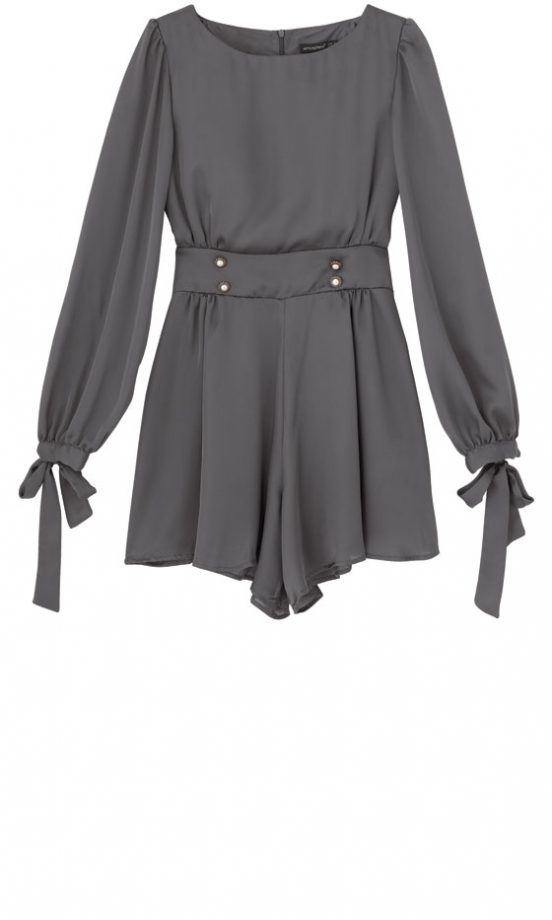 Primark Grey Satin Jumpsuit £15 - In Store Only
