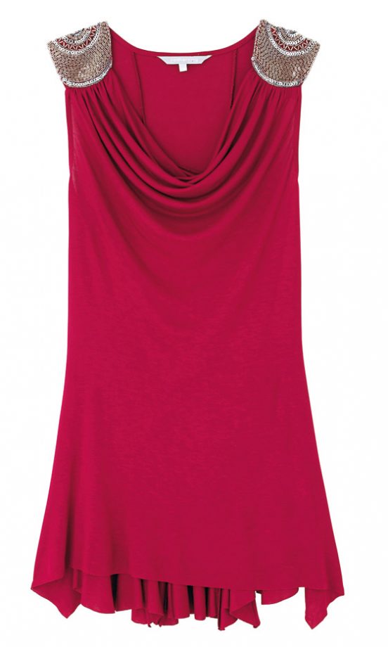 Red Herring At Debenhams Pink Statement Shoulder Dress, £28 - In Stores Only