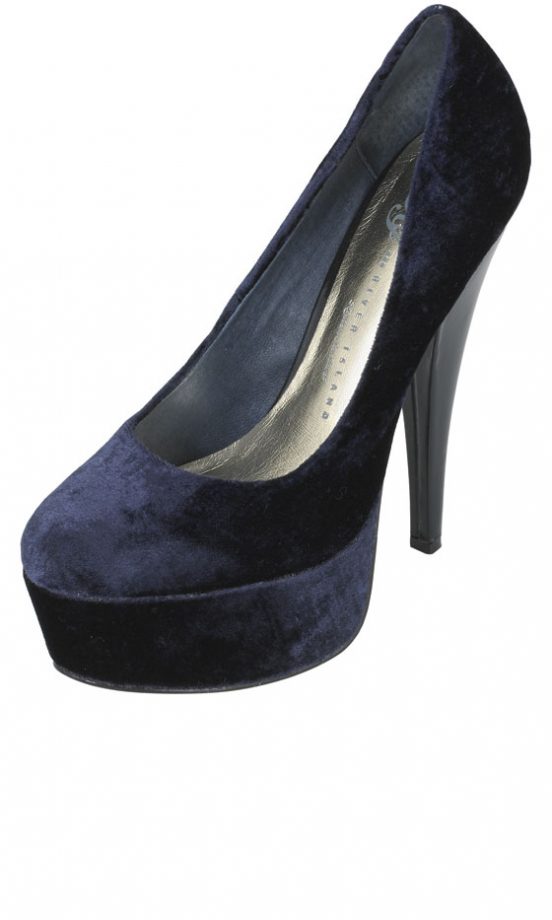 River Island Blue Suede Pumps £54.99 - In Store Only