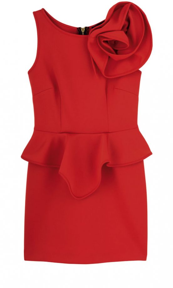 River Island Red Oversized Flower Dress £39.99 - In Store Only