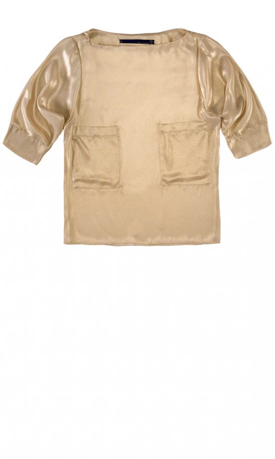 Zara Gold Blouse, £39.99 - In Stores Only