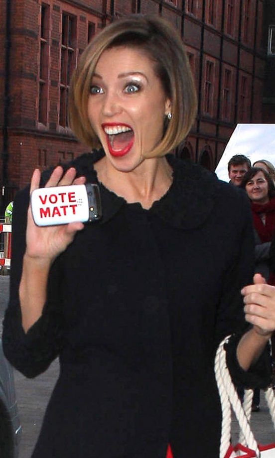 Dannii Minogue Pleads For Some Last Minute Votes At The X Factor Press Photocall In London 2010