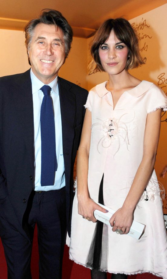 Bryan Ferry And Alexa Chung At The British Fashion Awards 2010