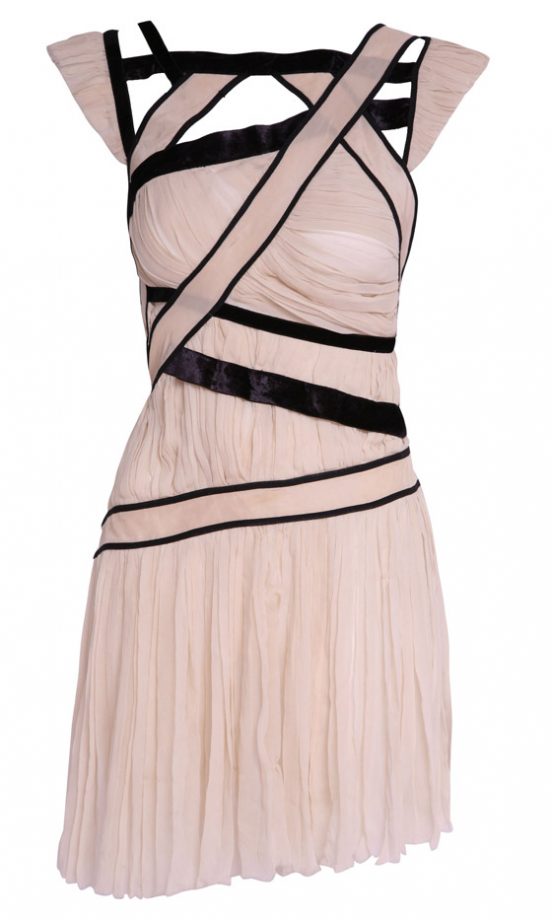 Asos Pink And Black Bandage Dress, £75 - Arriving Online Soon