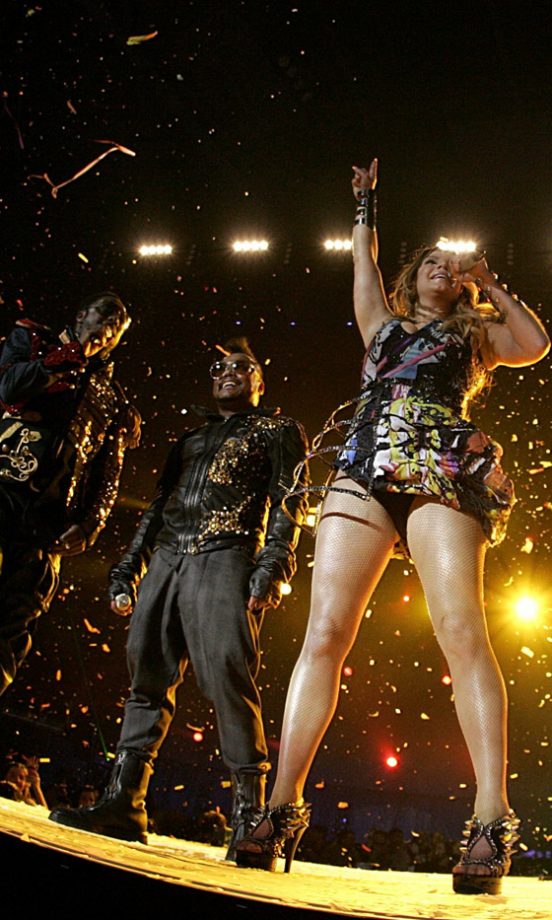 Fergie With The Black Eyed Peas On Stage At The Capital FM Jingle Bell Ball 2010
