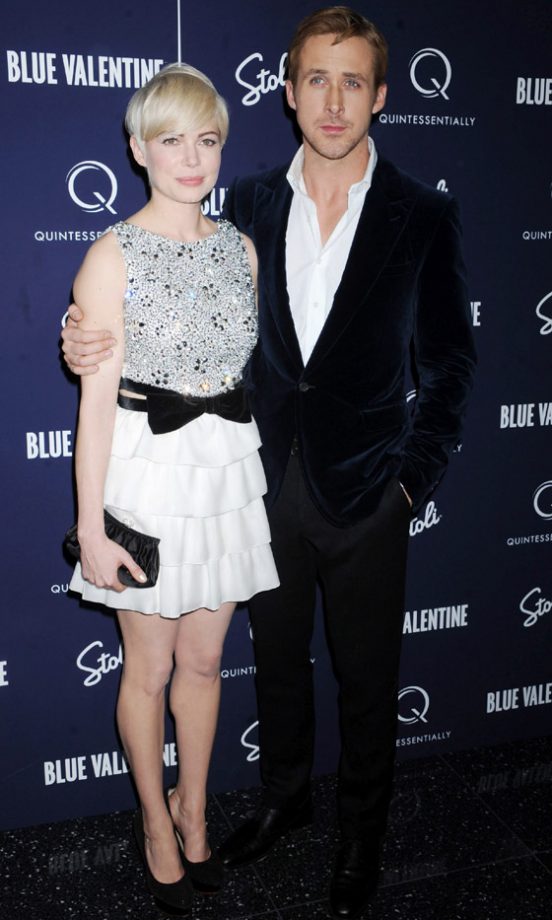 Michelle Williams And Ryan Gosling At The Premiere Of Blue Valentine In New York, 2010