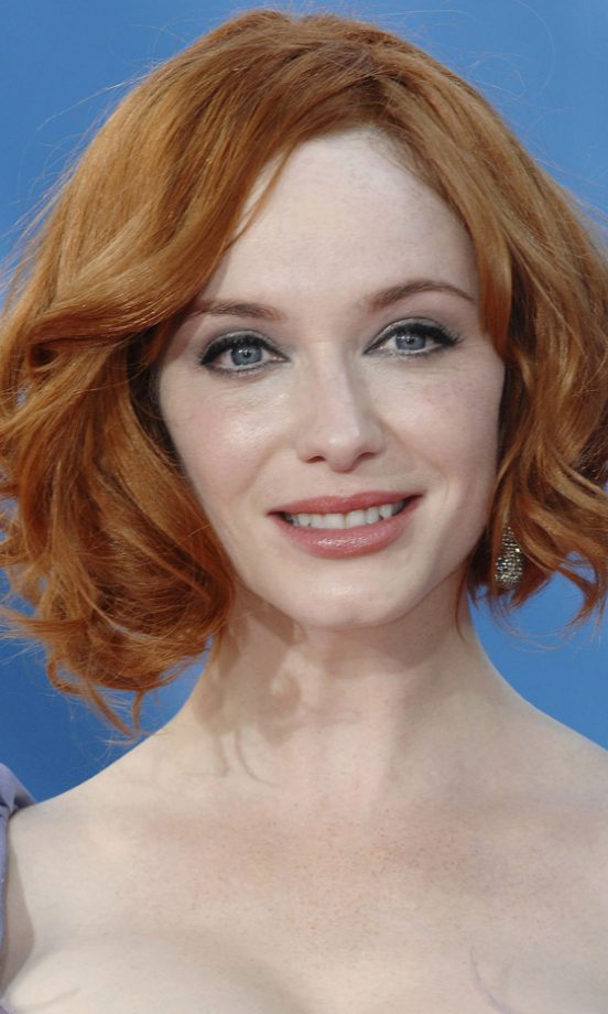 Christina Hendricks Looks Every Inch The Hollywood Star With Her Wavy Bobbed Hairstyle