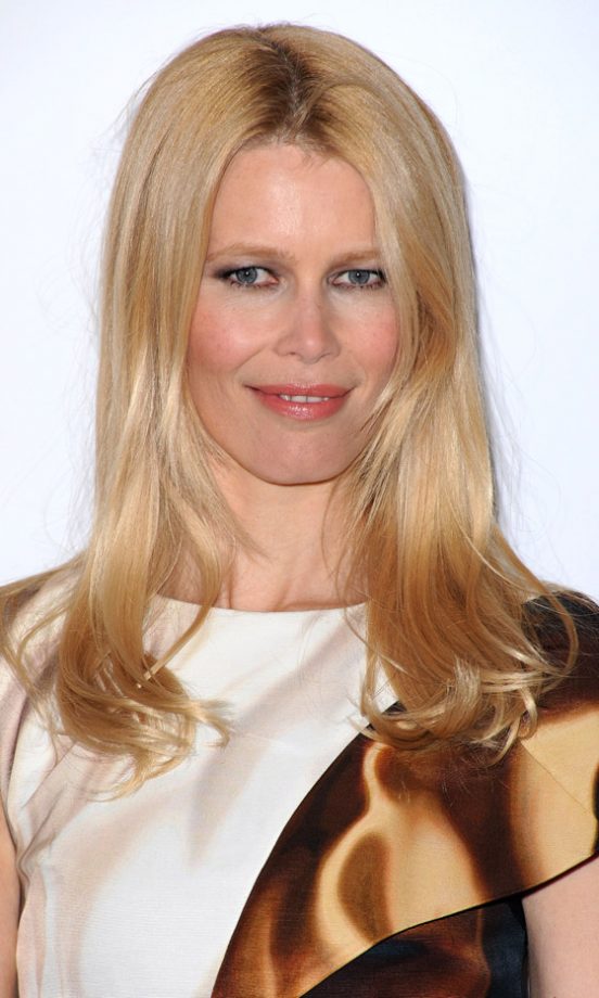 Claudia Schiffer With A Highlighted Hairstyle At The British Fashion Awards 2010