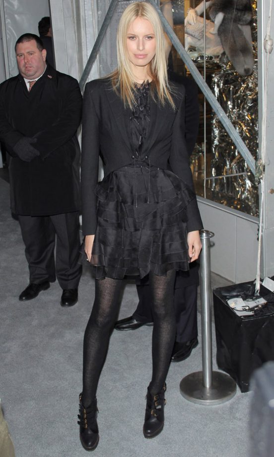Karolina Kurkova Looking Every Inch The Supermodel At The Christian Dior Flagship Boutique Relaunch Party In New York, 2010