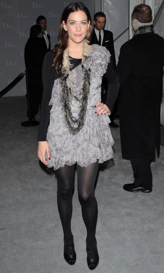 Liv Tyler At The Christian Dior Flagship Boutique Relaunch Party In New York, 2010