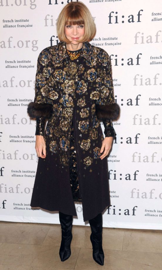 Anna Wintour At The French Institute Alliance Annual Trophee Des Arts Gala 2010