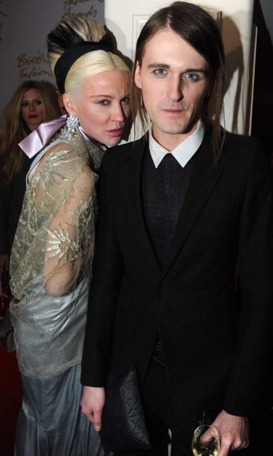 Daphne Guinness And Fashion Designer Gareth Pugh At The British Fashion Awards 2010