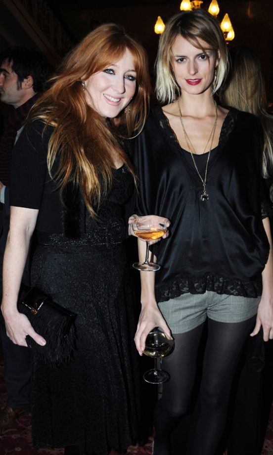 Jacquetta Wheeler Enjoys A Drink With Charlotte Tilbury At The Miu Miu London Store Opening Party 2010