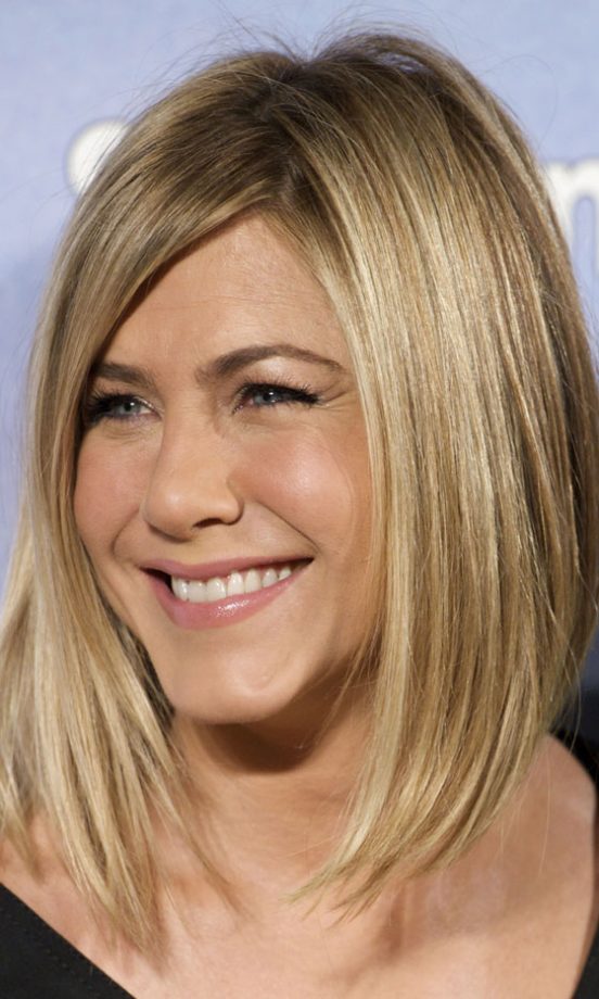 Jennifer Aniston Caused A Hair Frenzy With Her Hot New Bob Hairstyle At The Madrid Film Premiere Of Just Go With It, 2011