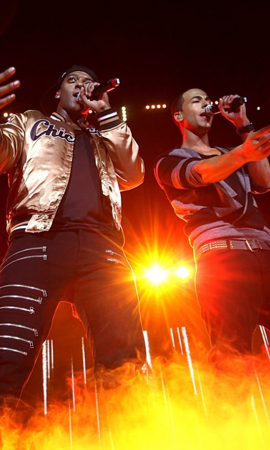 Oristé Williams And Marvin Humes On Stage At The Capital FM Jingle Bell Ball 2010