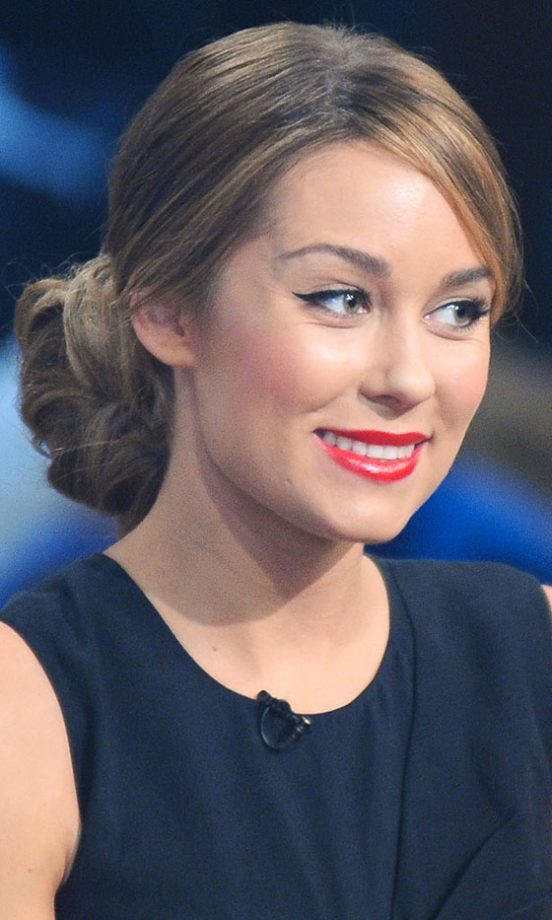 Lauren Conrad Wearing A Super-Low Bun Hairtsyle, February 2010