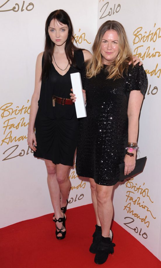 Lily Cole And Mulberry Designer, Emma Hill At The British Fashion Awards 2010