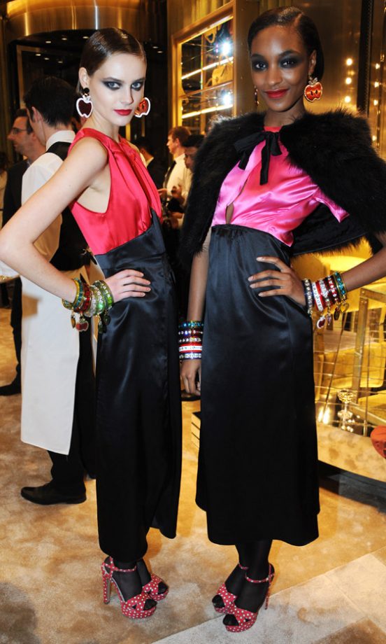 Models At The Miu Miu London Store Opening Party 2010