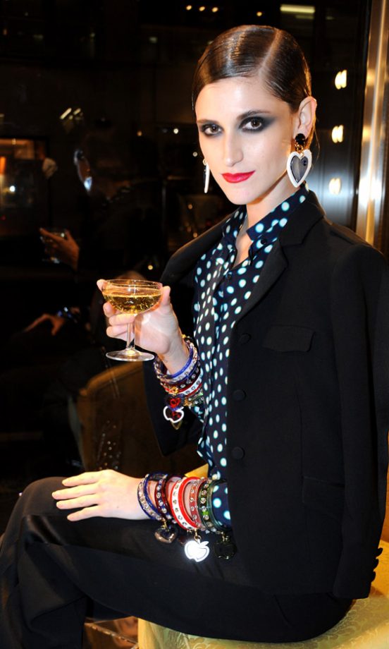 A Model Parties In Style At The Miu Miu London Store Opening Party 2010