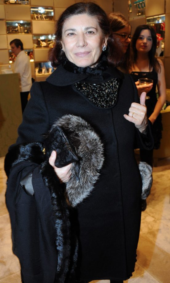 Marina Prada Arrives At The Miu Miu London Store Opening Party 2010