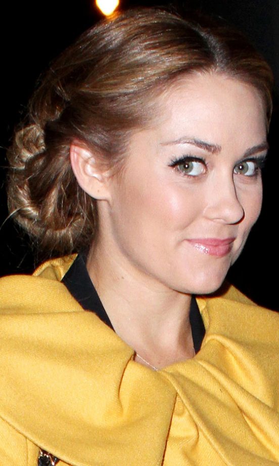 Lauren Conrad Wearing A Twisted Bun Hairstyle, December 2009