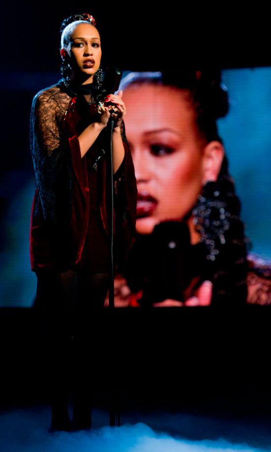 Rebecca Ferguson Goes Vampy For The X Factor Halloween Special 2010