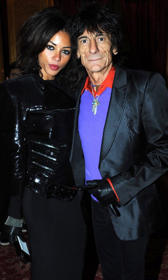 Ronnie Wood And Ana Araujo At The Miu Miu London Store Opening Party 2010