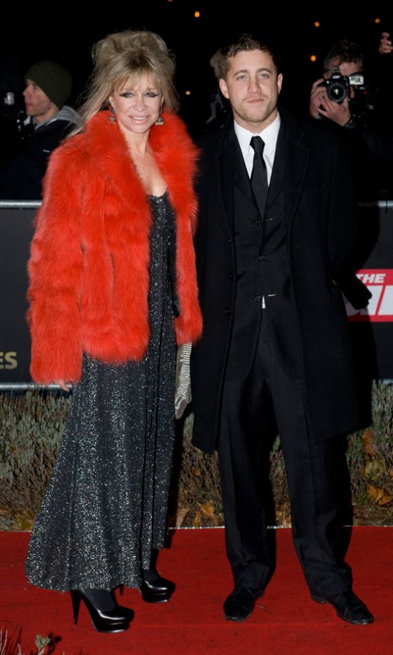 Jo Wood With Her Son Tyrone Wood At The Sun Military Awards 2010