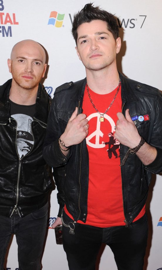 Mark Sheehan And Danny O'Donoghue From The Script At The Capital FM Jingle Bell Ball 2010