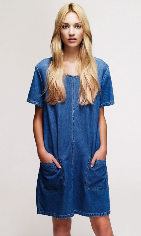 New Look's Denim Tunic Dress, £28.99, Taps Into This Season's 70's Trend - In Stores Soon