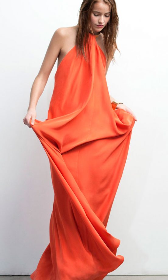 Asos' Orange Maxi Dress Nails Spring/Summer 2011's Hottest fashion Trends: Maxi And Colour Pop