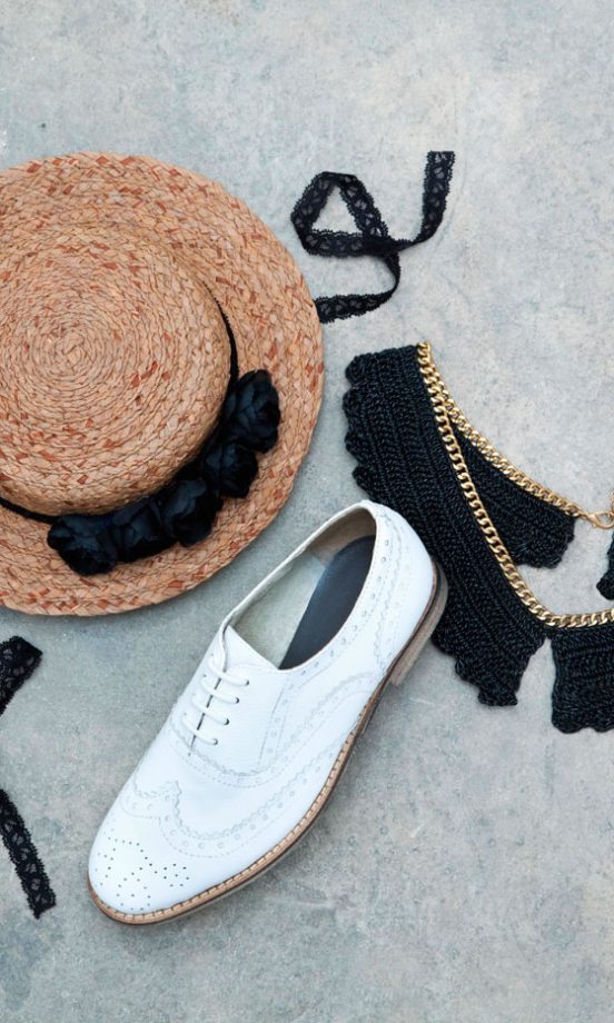 Asos Premium Squashed Mini Boater, £20 And Asos Woven Metal Collar With Gold Trim, £20