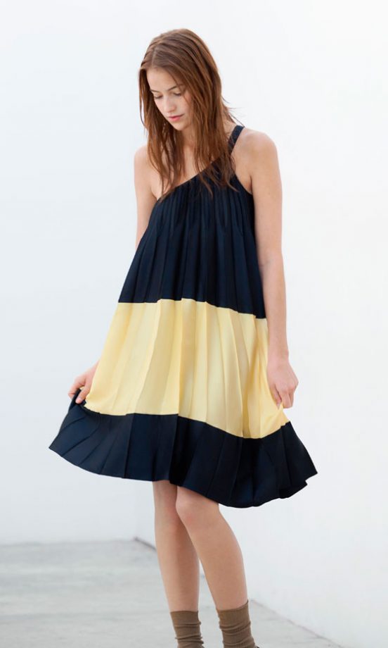 Asos Pleated Colour Block Trapeze Dress, £46