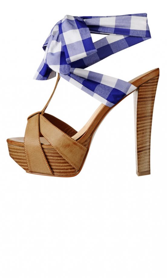 Dorothy Perkins SS11: Blue Checked Ankle Shoes, £42