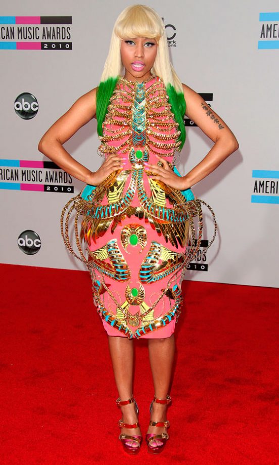 Nicki Minaj In Manish Arora At The American Music Awards, November 2010