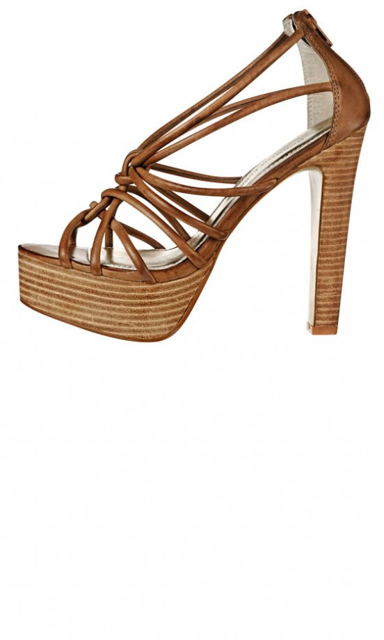 Dorothy Perkins Tan Open Toed Heels, £40