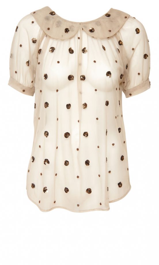 Asos Embellished Flower Mesh Top, £32