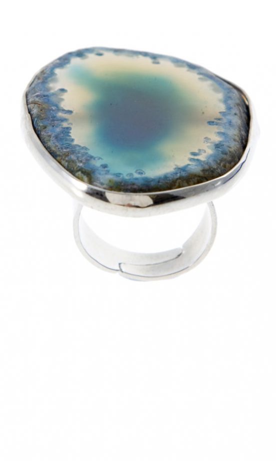 Asos Genuine Agate Cocktail Ring, £14