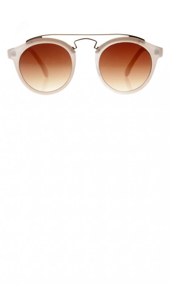 Channel The Olsen's Style With Asos High Bar Nude Sunglasses, £12