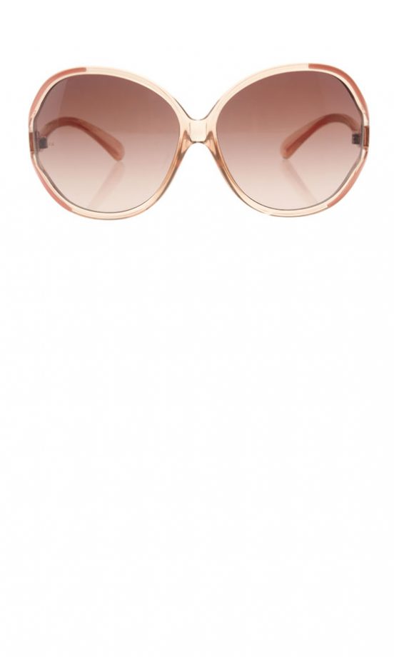 Hide Tired Eyes With Asos Oversized Crystal Cut Away Sunglasses, £12